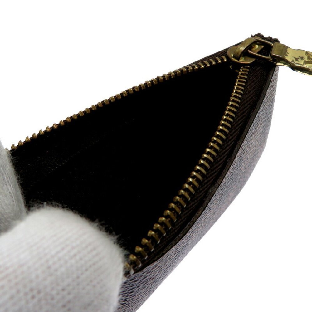 LOUIS VUITTON Authentic Brown Damier Pochette Mini Bag - Picture 5 of 9